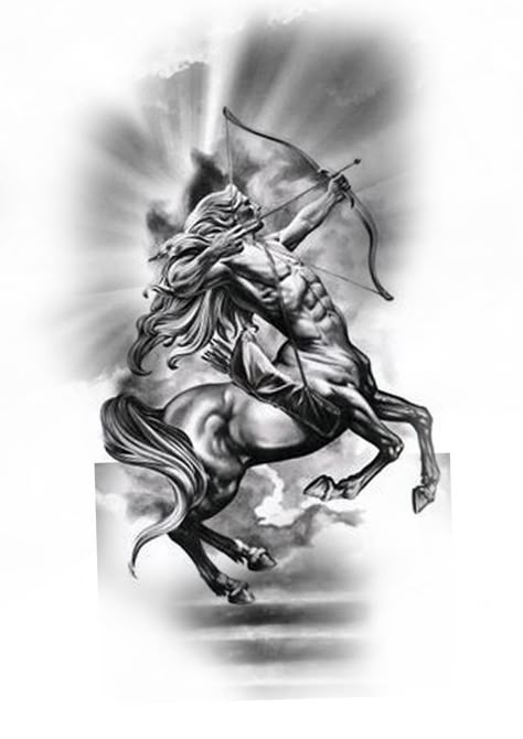 Saggitarius Tattoo Man, Centaur Tattoo, Tattoos For Mothers, Sagittarius Archer, Sagittarius Tattoo Designs, Sagittarius Symbol, Sagittarius Art, Sagittarius Tattoo, Band Tattoo Designs