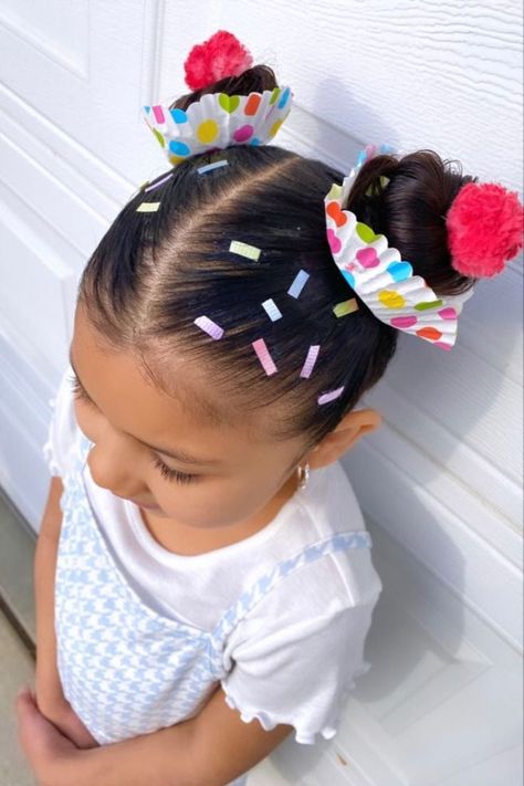 crazy hair day ideas for kids at school Hair Styles For Crazy Hair Day, Winter Crazy Hair Day, Kindergarten Crazy Hair Day, Mad Hair Day Ideas, Crazy Hair For Short Hair, Crazy Hair Day Ice Cream Cone, Wacky Week Preschool, Fun Crazy Hair Day Ideas, Cupcake Hairstyle Crazy Hair