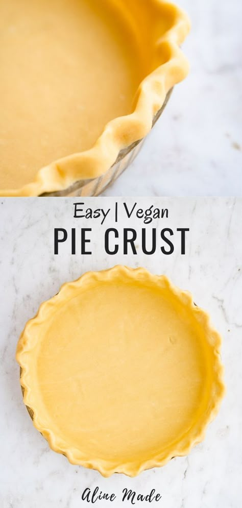 Let me show you how to prepare a homemade vegan pie crust! It isn’t as complicated as you think it would be with this NO-FAIL vegan pie crust recipe! #pie #crust #recipe #easy #vegan Plant Based Pie Crust, Pie Crust Recipe Vegan, Best Vegan Pie Crust, Easy Vegan Pie Crust, Gf Vegan Pie Crust, Wfpb Pie Crust, Vegan Quiche Crust, Cashew Pie Crust, Vegan Pie Dough