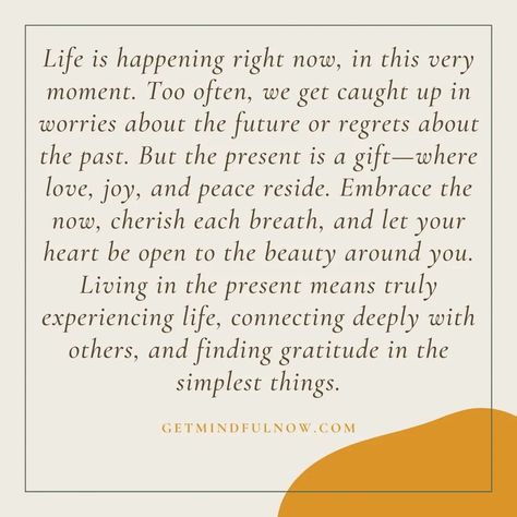 The past and future only live in your mind. We really only have PRESENT MOMENT. #presentmoment #writersofinstagram #fyp #quoteoftheday #quotes #now Live Present Quotes, Live The Present Quotes, Live Present, Present Quotes, Be Present Quotes, Grow Spiritually, Past And Future, Live In The Present, The Present Moment