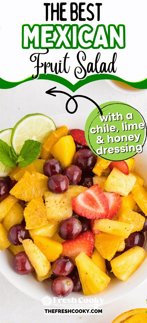 Cinco De Mayo Fruit Ideas, Salad Mexican, Mexican Luncheon Ideas, Mexican Salads Recipes, Mexican Fruit Platter Ideas, Cinco De Mayo Bunco, Mexican Fruit Salad Recipe, Mexican Fruit Tray, Spanish Fruit Salad