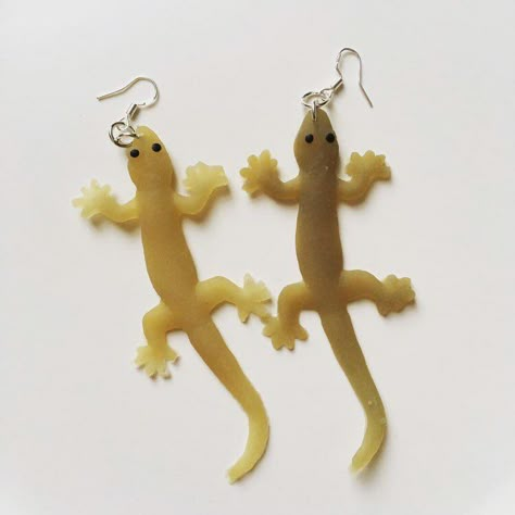 Funky Earrings Diy, Weird Earrings Aesthetic, House Gecko, Gay Jewelry, Lesbian Earrings, Hoop Earrings Diy, Weird Earrings, Homemade Earrings, Weird Jewelry