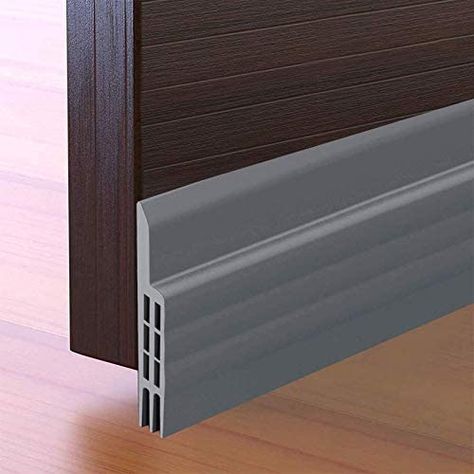 Door Draft Stopper Under Door Seal for Exterior/Interior Doors, Door Sweep Strip Under Door Draft Blocker, Soundproof Door Bottom Weather Stripping, 2" W x 39" L, Grey, Door Hardware & Locks - Amazon Canada Weatherproofing Doors, Door Draft Blocker, Frameless Sliding Doors, Door Bottom Seal, Door Sweeps, Draft Blocker, Door Draft Stopper, Door Stripping, Door Weather Stripping