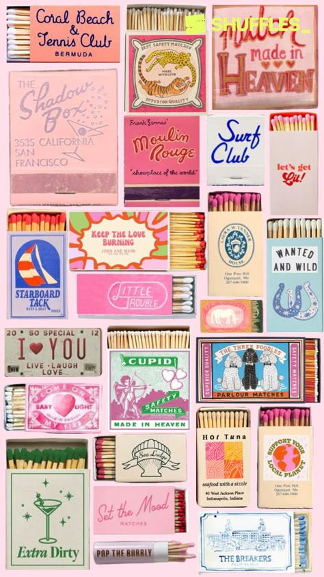 matchbox art Phone Case Photos, Vday Aesthetic, Weird Barbie, Traveling Journal, Box Of Matches, Stickers For Journaling, Collage Stickers, Art Print Ideas, Vision Board Book