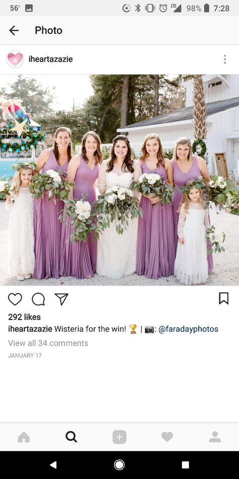 Azazie Wisteria Azazie Wisteria, Wisteria Wedding, Army Wedding, Maybe Tomorrow, Look Short, Wisteria, Wedding Attire, Wedding Bells, My Wedding