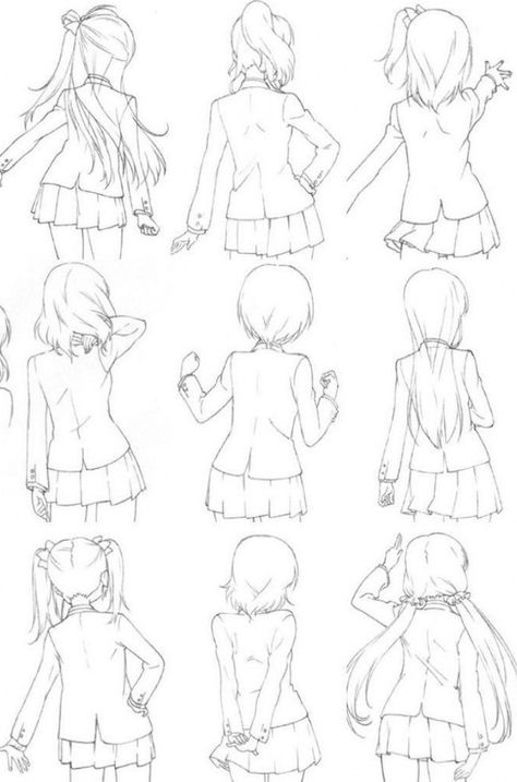 1001 + ideas on how to draw anime , #easy #hairstyles #drawing #step easy hairstyles drawing step by step Drawings Black And White Pencil, Cute Anime Drawings, Pose Manga, Manga Tutorial, Anime Tutorial, How To Draw Anime, Anime Show, Different Poses, Draw Anime