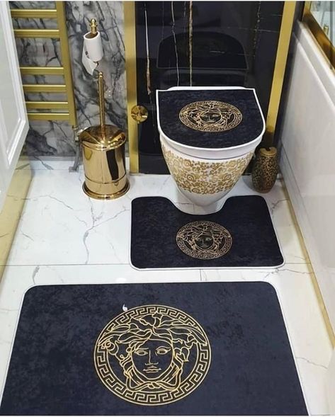 Versace Carpet, Versace Decor, Versace Bathroom, Versace Home Decor, Versace Furniture, Versace Bedding, Wallpaper In Bathroom, Versace Wallpaper, Versace Design