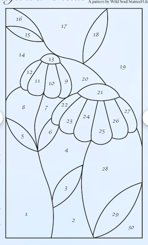 Stained Glass Designs Templates Flowers, Daisy Stained Glass Patterns, Free Mosaic Patterns, Diy Stained Glass Window, Spectrum Glass, Stain Glass Patterns, Stained Glass Quilt, Stained Glass Patterns Free, Fused Glass Artwork