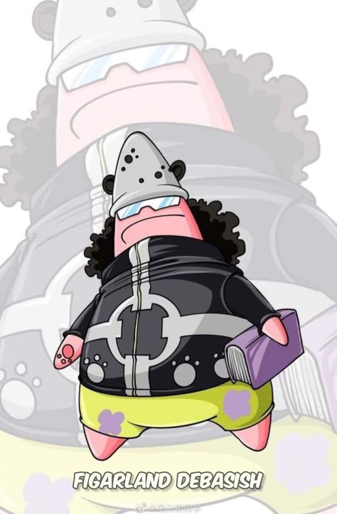 Spongebob X One Piece, One Piece Spongebob, Spongebob One Piece, Bonney One Piece, Sticker Tattoo, Tattoo Trend, One Piece Tattoos, One Piece Cartoon, Wallpaper Hp