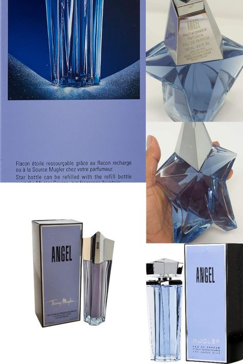 "Discover the iconic Thierry Mugler Angel Eau de Parfum Spray - 3.4 Oz, now in a refillable star bottle. Elevate your scent game with this captivating fragrance. Experience the essence of Angel by Thierry Mugler. #ThierryMugler #AngelEaudeParfum #RefillableStar #Fragrance #PerfumeLover #IconicScent" Star Bottle, Thierry Mugler Angel, Angel Perfume, Mugler Angel, Perfume Lover, Boost Confidence, Thierry Mugler, Best Perfume, Fragrances Perfume