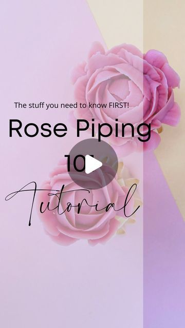 132K views · 7.2K likes | Katelyn | Cake Art, Design & Decoration 🇦🇺 on Instagram: "YOU NEED to know these tips BEFORE you pipe your first rose 🌹   There are so many videos out there of amazing cake artists piping roses. If you’re more advance in your flower piping, these might be helpful to you because you know the basics, and you might be able to easily pick up a piping bag and follow along to get the same results.  BUT if you’re just a beginner it can be just downright CONFUSING 🙅‍♀️  I wanted to CREATE something that actually laid out the basics that you’ll need to know BEFORE you jump straight in and just wing it. So no, the steps to piping the rose to completion are not in this reel, BUT they will be in my next reel, which will be uploaded tomorrow.  SAVE this reel for future ref Rose Piping Cake, How To Pipe A Rose, Piping Roses On Cake, Rose Piping Tutorial, How To Pipe Flowers, Piping Flowers Tutorial, Rose Piping Tip, Buttercream Roses Tutorial, Flower Piping Techniques