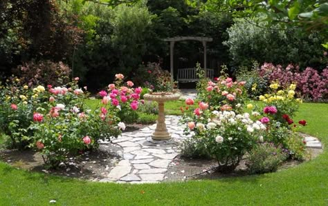 40 Amazing Rose Garden Ideas For Your Backyard | Decor Home Ideas Kitchen Outside, Rose Garden Ideas, Rose Garden Landscape, Backyard Flowers Garden, Rose Garden Design, Rose Gardens, Backyard Flowers, Garden Wedding Ideas, Garden Design Layout