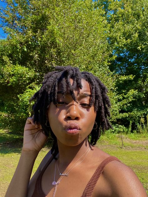 locs with 4c texture 4c Hair Dreadlocks, Locs Black Women 4c, Dreads On 4c Hair, Locs With 4c Hair, Dreads 4c Hair, Small 4c Locs, Starter Locs With Bangs, 4c Dreadlocks, Short Natural Locs Black Women