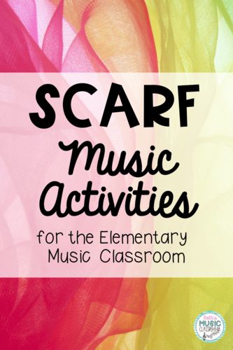 Scarf Music Activities - Beth's Music Classroom Music Therapy Activities, Teaching Music Theory, Preschool Music Activities, Elementary Music Room, Music Activities For Kids, Music Class Activities, Kindergarten Music, Elementary Music Class, Music Teaching Resources