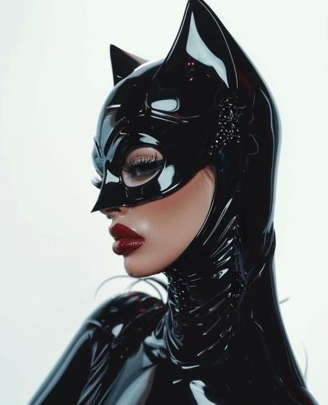 Catwoman Batman Costume, Cat Woman Makeup Halloween, Cat Women Makeup, Catwoman Photoshoot, Cat Woman Tattoo, Cat Woman Makeup, Cat Woman Aesthetic, Cat Woman Mask, Catwoman Aesthetic