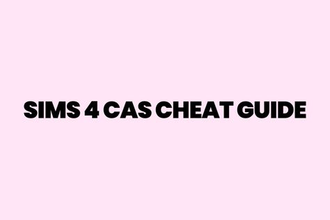 Sims 4 CAS Cheat ( CAS Full Edit Mode Cheat) Cas Cheats Sims 4, Sims 4 Cas Cheats, Sims 4 Cheats Cas, Cas Full Edit Mode, Cc Furniture Sims 4, Maxis Match Cc Sims 4, Sims 4 Cheats Codes, Cc Clothes Sims 4, Sims 4 Skills