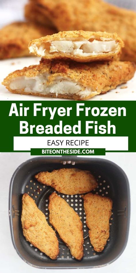 If you're in search of a fast and easy weeknight dinner option, this Air Fryer Frozen Breaded Cod is perfect. It requires just one ingredient, and it's ready in no time for a delicious and satisfying meal. Breaded Haddock In Air Fryer, Air Fry Frozen Cod Fillets, Air Fryer Frozen Cod Fillets, Air Fryer Frozen Fish Fillets, Quick Simple Dinner Ideas, Air Fryer Frozen Food, Air Fryer Recipes Hamburger, Breaded Cod, Frozen Fish Fillets