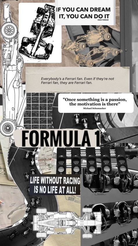 Formula One wallpaper 🏎️ #f1 #formula1 #formulaone #formulaoneaesthetic #wallpaper #cars #motorsport #racing Formula 1 Aesthetic Collage, Formula One Racing, Formula 1 Phone Wallpaper, Formula 1 Moodboard, Formula 1 Room Ideas, F1 Wallpaper Collage, F1 Collage Wallpaper, Formula One Aesthetic Wallpaper, Formula 1 Background