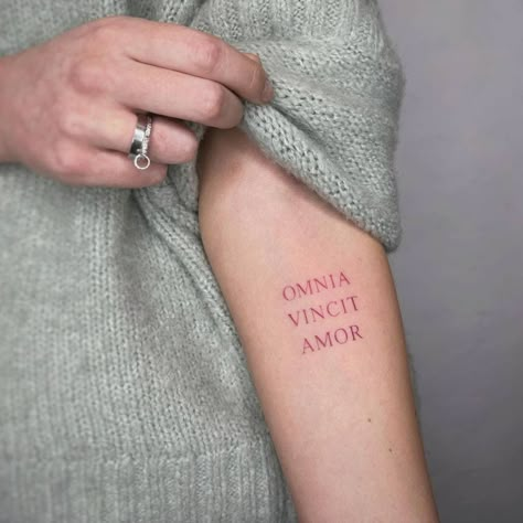 Labor Omnia Vincit Tattoo, Now Tattoo, Amor Tattoo, Feather Tattoo Meaning, Cursive Tattoos, Fortune Favors The Bold, Tattoos Pictures, Tattoo Pictures, Tattoos Inspo