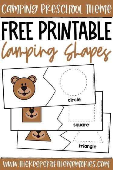 Teddy Graham Preschool Activities, Bear Theme Preschool Crafts, Bear Math Preschool, Math Camping Theme Activities, Bear Manipulative Activities, Bear Literacy Activities Preschool, Bears For Preschoolers, Camping Letter Activities Preschool, Groundhog Activities For Toddlers