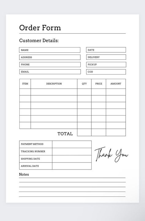 Professional Order Form,small Business Tracke Croc Business, Small Business Tracker, Orders Packaging, Business Tshirt, Etsy Shop Planner, Business Tracker, Order Tracker, Order Template, Business Printables