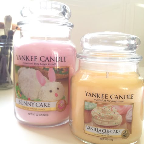 My new candles :)   #candles #smell #yankee #yankeecandle  #pink  #bunnycake  #vanillacupcake Candle Obsession, Yankee Candles, Bunny Cake, Candle Aesthetic, Vanilla Cupcakes, Jolie Photo, Pink Lemonade, Fluttershy, Yankee Candle