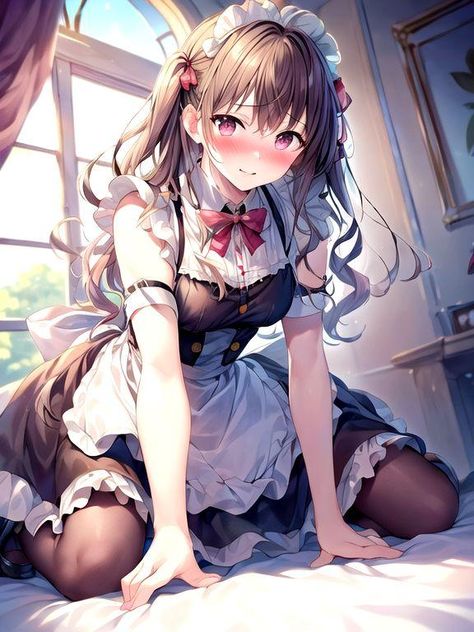 #Spellai Maid Girl, Maid Cosplay, Anime Maid, Hu Tao, 5 Anime, Cute Anime Pics, Anime Poses, Manga Girl, Cute Anime Character