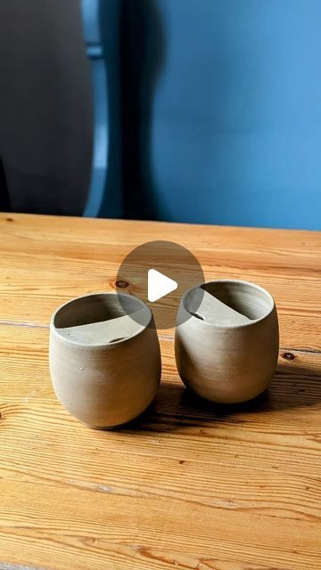 Ceramicsmadebyj on Instagram: "Making a take-away cup. I've had some time this week to play around with some new ideas and these take-away cups have been one of them. The lid attachments don't come off so the best way to wash the insides would be either a good soak with water and detergent or in the dishwasher (yes, ceramics are dishwasher safe, it's just important to be aware of thermal shock that could cause them to crack). I already have an idea of how I want to glaze them, and cannot wait to show you how they turn out. Stay tuned for part 2 of this series!" Ceramic Series Ideas, Clay Cup With Lid, How To Make A Lid Pottery, Ceramic Cup With Lid, Ceramic To Go Coffee Cup, Pottery Lids How To, Ceramic Keep Cup, Ceramic Takeaway Cup, The Dishwasher