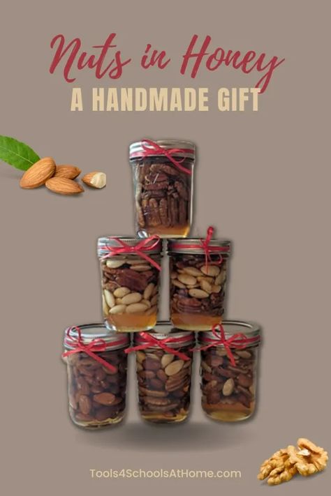 Gifts With Honey, Chai Bar, Nut Jar, Honey Bar, Nuts Gift, Honey Jars, Honey Shop, Roasted Walnuts, Honey Gifts