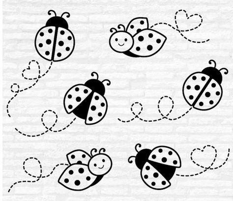 Ladybug Svg Free, Ladybug Outline, Ladybug Doodle, Ladybug Vector, Bug Png, Ladybug Svg, Ladybug Clipart, Finger Tats, Bug Tattoo