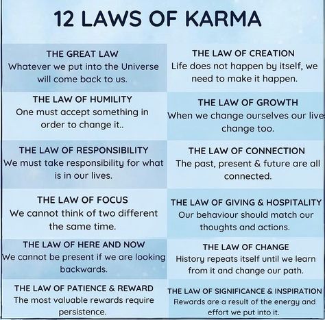 Dark Satanic, 12 Laws Of Karma, Laws Of Karma, How To Start Meditating, Witchcraft Tarot, Master Of None, How The Universe Works, Personal Coaching, Laws Of Life