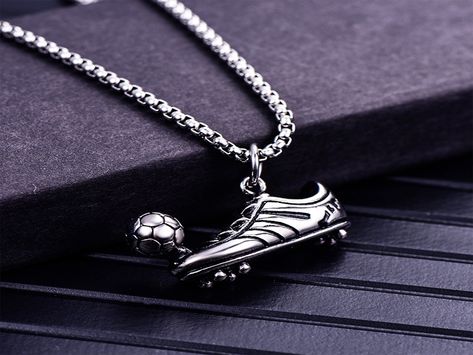 Soccer Jewelry, Gifts For Athletes, Football Jewelry, Football Necklace, Soccer Moms, Shoe Pendant, رورونوا زورو, I Need Money, Sport Clothes