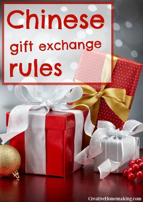 Fun, easy Chinese gift exchange rules and ideas for your next office or church Christmas party. #christmas #christmasgifts #holidaygifts #christmasparty #christmaspartyideas Chinese Gift Exchange Ideas, Chinese Gift Exchange, Gift Exchange Rules, Christmas Gift Exchange Party, Gift Exchange Ideas, Chinese Christmas, Church Christmas Party, Gift Exchange Party, Keto Gift