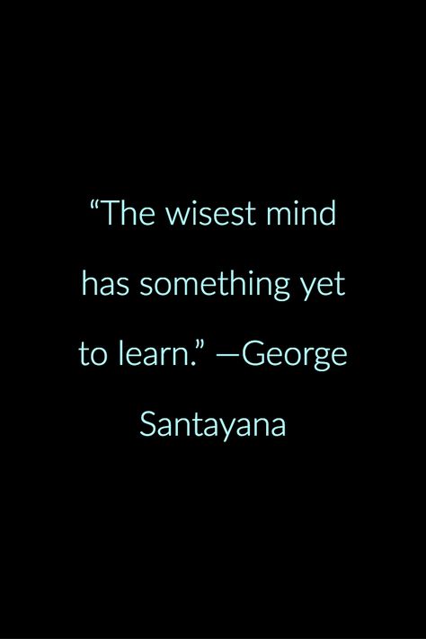 "The wisest mind has something yet to learn." —George Santayana Fam Quotes, Life Quotes Relationships, Wise Mind, George Santayana, Quotes Relationships, Private Quotes, Lifelong Learning, Words Wisdom, The Human Experience