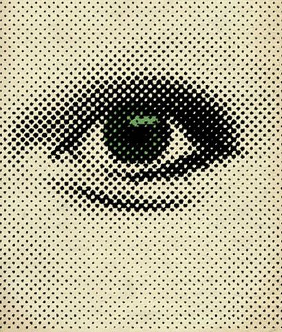 Photo Half Tone, An Eye, Screen Printing, Pop Art, Typography, Dots, Design Inspiration, Art Design, Branding