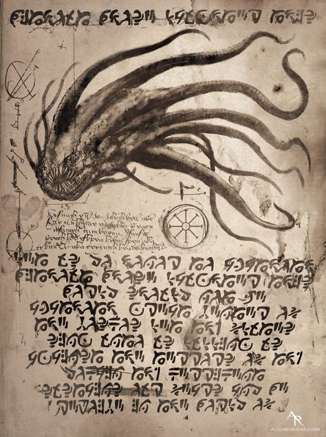 Fantasy Creatures Mythology, Lovecraftian Horror, Dark Books, Eldritch Horror, Witchcraft Spell Books, Cosmic Horror, Grunge Art, Dark Art Illustrations, Mystical Art