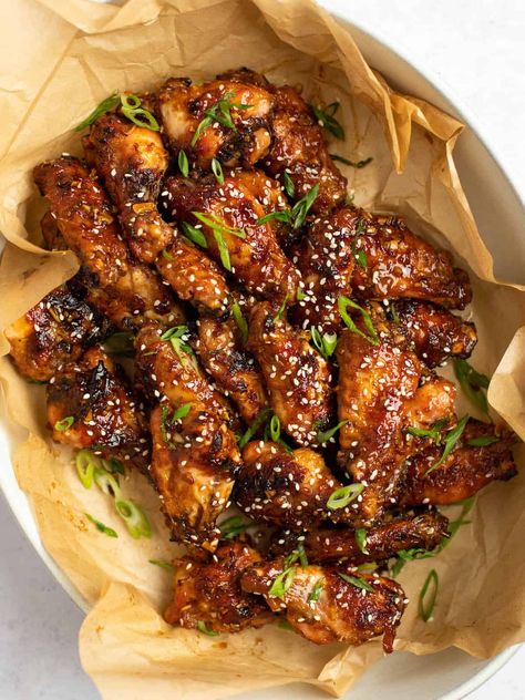 Soy Garlic Chicken Wings Soy Garlic Chicken Wings, Gluten Free Chicken Wings, Chicken Wings Baked, Soy Garlic Chicken, Garlic Chicken Wings, Gluten Free Soy Sauce, Baked Chicken Wings, Chicken Wing Recipes, It's Raining