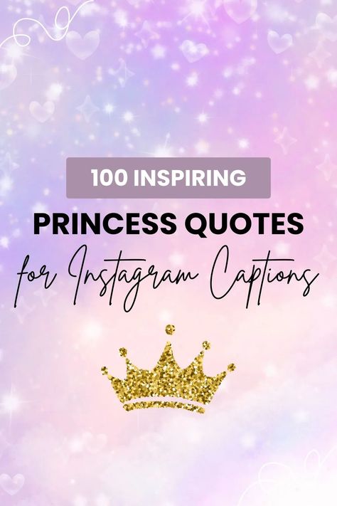 Dive into our collection of 100 Best Princess Quotes for Instagram Captions, perfect for all princess lovers and aspiring royals! Find your next favorite, and let your followers see your enchanting side. Princess Costume Captions, Princess Birthday Captions, Motivation Quotes For Daughter, Pageant Captions For Instagram, Disney Princess Captions For Instagram, Princess Instagram Captions, Disney Princess Captions, Princess Birthday Quotes, Disney Quotes Princess