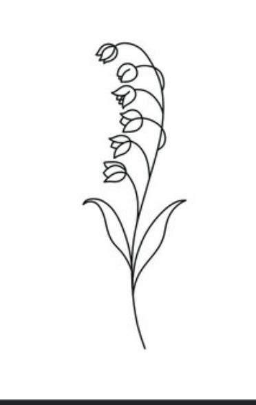 Lily Of The Valley Tattoo Small Simple, Betty Tattoo, Flower Arm Sleeve, Lil Tattoo, Lily Of The Valley Tattoo, Valley Tattoo, O Tattoo, Illustration Reference, Sketch Pad