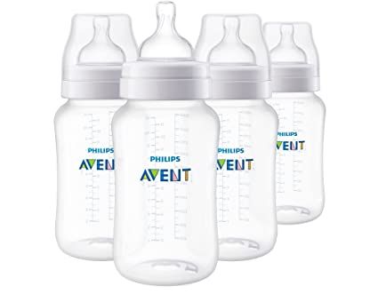 Philips AVENT Anti-Colic Baby Bottles, 11oz, 4pk, Clear, SCY106/04 #Ad Avent Anti Colic Bottles, Baby Bottle Set, Newborn Baby Items, Avent Bottles, Avent Baby Bottles, Anti Colic Bottles, Colic Baby, Mom Vibes, Baby Feeding Bottles