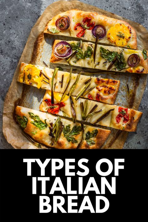 In this culinary guide, we share the BEST traditional types of Italian bread that can turn your homecooked dishes into a work of art! Read more at MomDot.com! Bread Types, Bread To Make, Different Types Of Bread, Classic Italian Dishes, Cooking Easy, Types Of Bread, Italian Bread, Reduce Food Waste, Classic Dishes