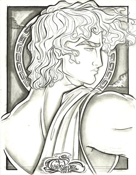 Hercules - Greek by Carlks.deviantart.com on @deviantART Hercules Cartoon, Greek Drawing, Greek God Zeus, Greek Monsters, Art Deco Tattoo, God Zeus, Hercules Disney, Animal Art Projects, Greek Heroes