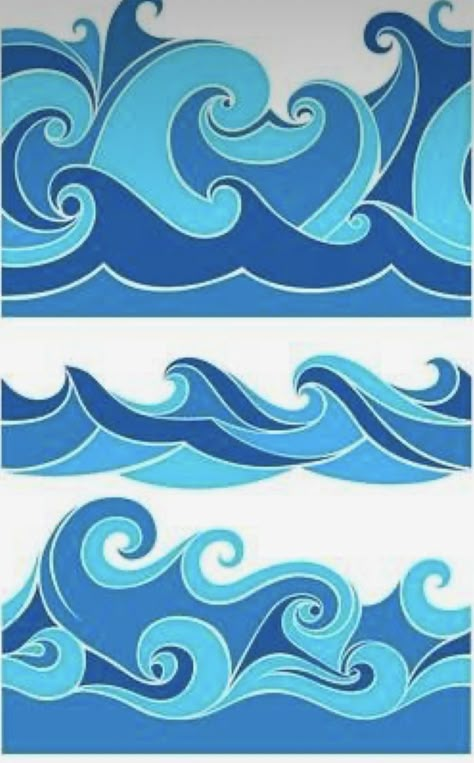 Wave Drawing, Ocean Illustration, Wave Illustration, Posca Art, Wave Art, House Wall, Sea Waves, Water Waves, Wave Design