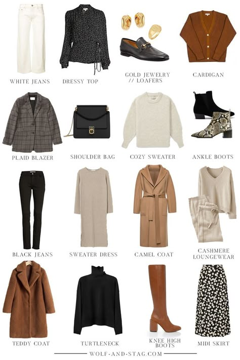 Autumn Winter Capsule Wardrobe 2019 Wardrobe For Women, Ultimate Capsule Wardrobe, Minimalist Moda, Fashion 23, Capsule Wardrobe Outfits, Fashion Capsule Wardrobe, Winter Capsule Wardrobe, Wardrobe Capsule, Winter Capsule