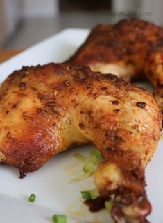 The Most Flavorful Baked Chicken Leg Quarters -These chicken leg quarters are seasoned with a wet rub and is infused lots of flavors. They have perfectly crispy skin and juicy meat that is finger-licking good. It is a budget-friendly recipe that everyone in your family will love. Baked Chicken Leg Quarters, Baked Chicken Quarters, Flavorful Baked Chicken, Chicken Quarter Recipes, Chicken Leg Quarter Recipes, Roasted Chicken Legs, Chicken Quarters, Leg Quarters, Chicken Leg Quarters