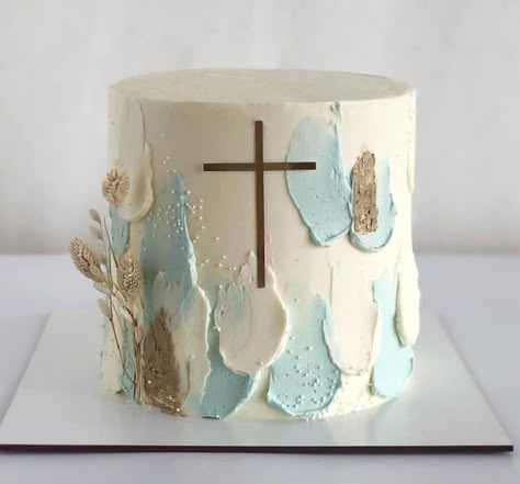 Boys First Communion Cakes, Boy Communion Cake, Baptism Cake Boy, Decoration Communion, Dedication Cake, Christening Cake Boy, First Holy Communion Cake, Recuerdos Primera Comunion Ideas, Holy Communion Cakes