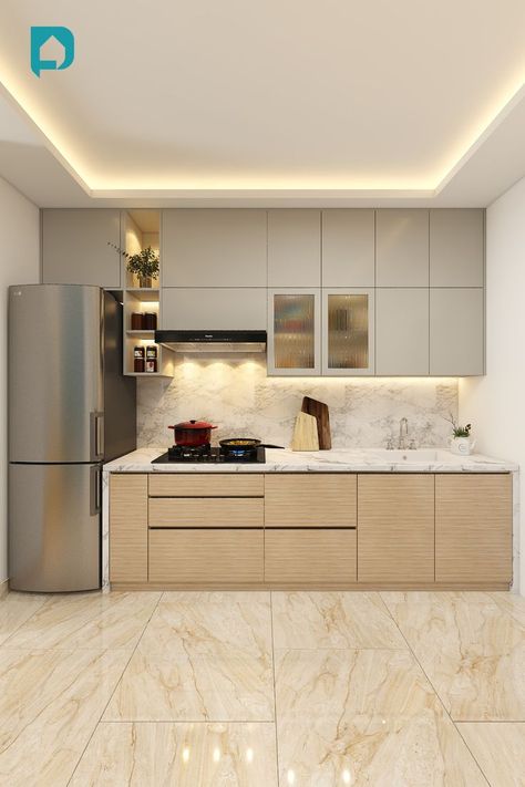 A kitchen layout is the shape that is formed by the placement of its countertop, storage spaces and appliances. Deciding a layout for your kitchen is almost like finding a home in a new city. Our guide here on various types of kitchen layouts and how to design a modern kitchen will help you select the one that’s best for you. #modularkitchen #kitchendesign Kitchen Designs Indian, Modular Kitchen Colour, L Shaped Kitchen Interior, Indian Modular Kitchen, Modular Kitchen Colour Combination, Modern Open Kitchen Design, Types Of Kitchen Layouts, Open Kitchen Design Ideas, L Shape Kitchen Design