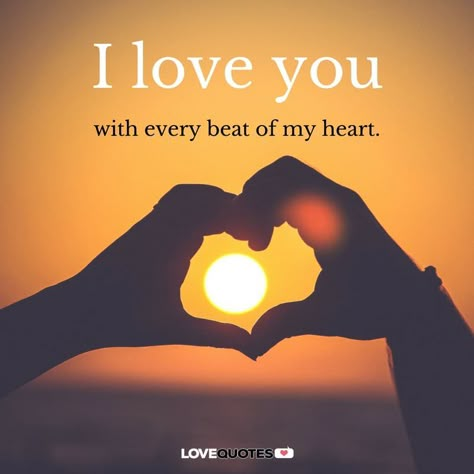 I love you with every beat of my heart. Heart Love Quotes, Most Beautiful Love Quotes, My Heart Quotes, You Are My Moon, Love You Messages, I Love You Images, Romantic Love Messages, German Quotes, Love You Quotes