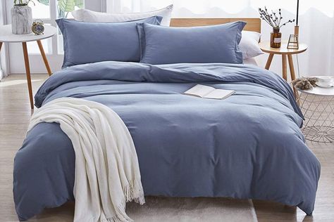 Simple Bedding Sets, Navy Blue Comforter, Quilted Comforter, Blue Comforter Sets, Cama King Size, Blue Comforter, Lit King Size, Queen Size Duvet Covers, Best Duvet Covers