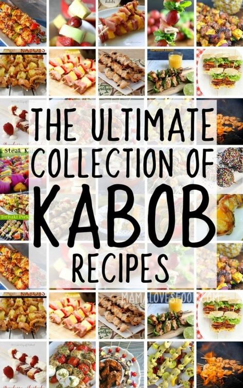 Grilling Kabobs, Kabob Skewers, Kabob Recipes, Skewer Recipes, Kebab Recipes, Recipes For Breakfast, Breakfast Lunch Dinner, Bbq Recipes, Breakfast Lunch